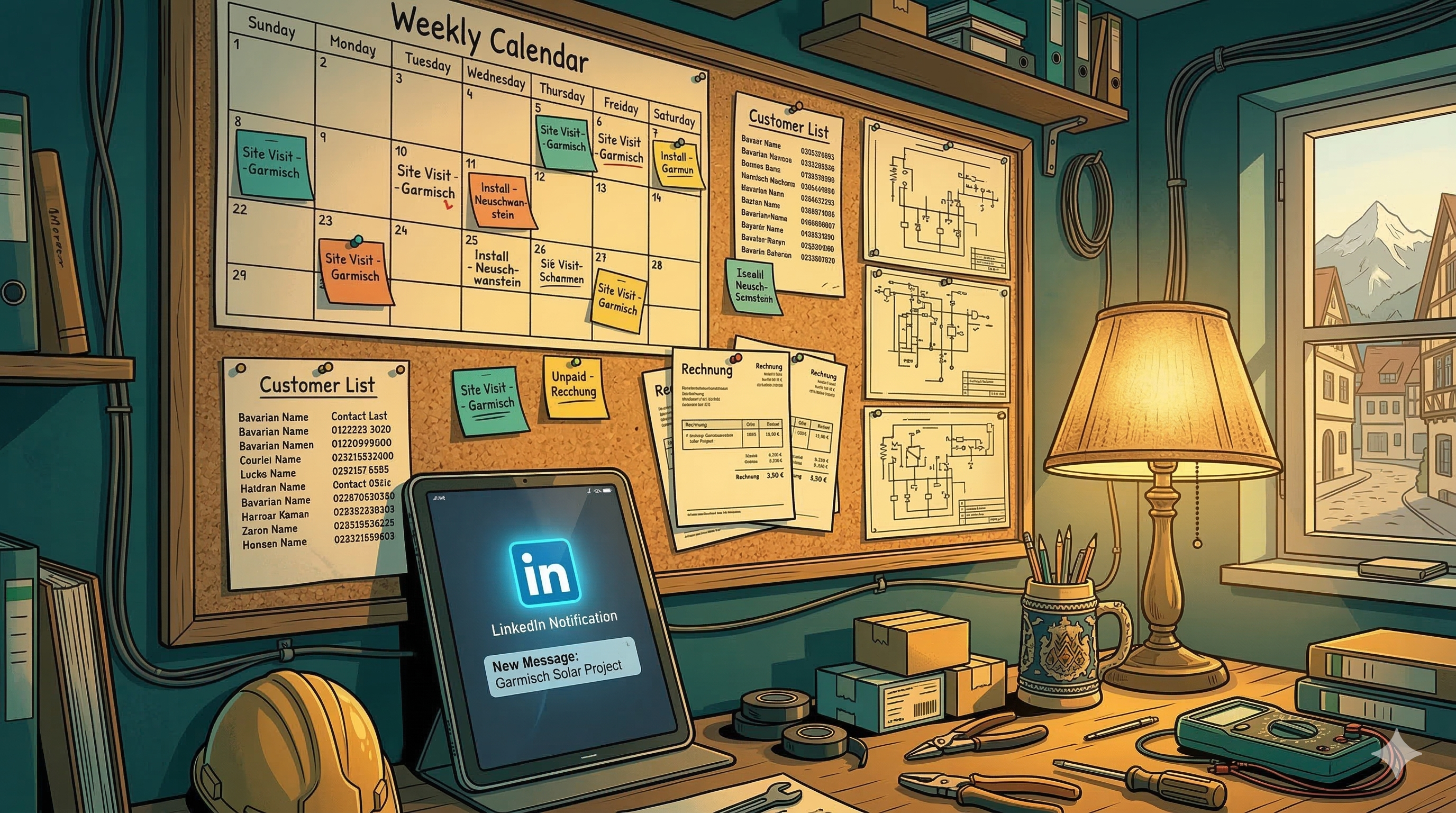 Ein Tag im Leben von Markus Huber, Elektromeister